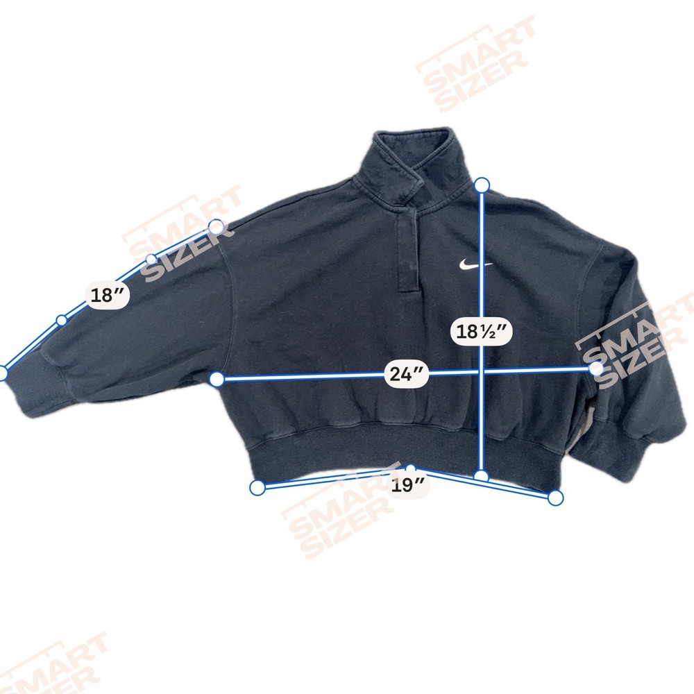 Nike Women's Large Fleece Cropped Pullover - Picture 3 of 7
